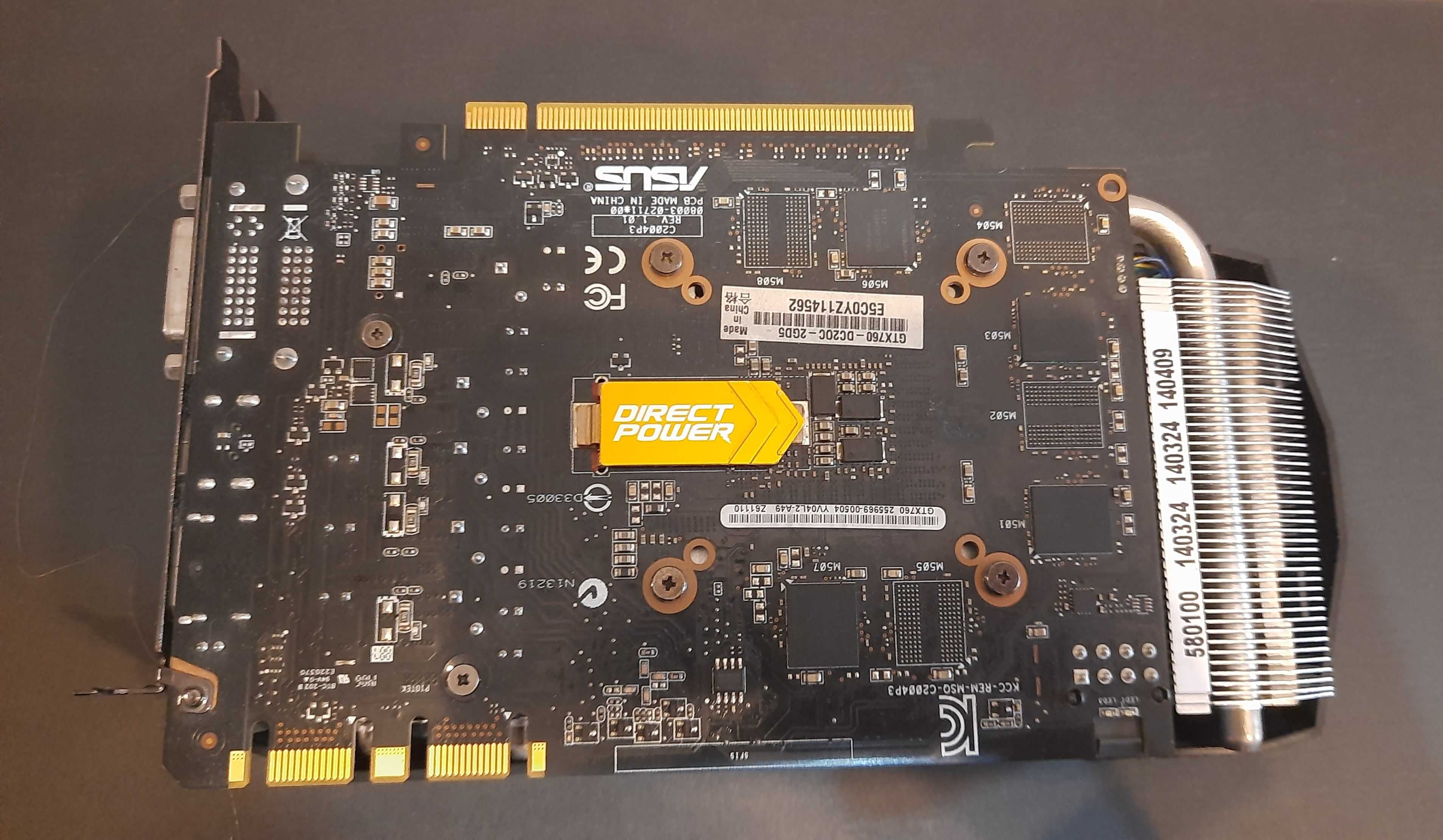 ASUS GeForce GTX760 2GB 256bit DirectCu II OC