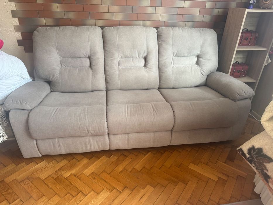 Sofa kanapa 3-osobowa z funkcją relaks rozkładane fotele