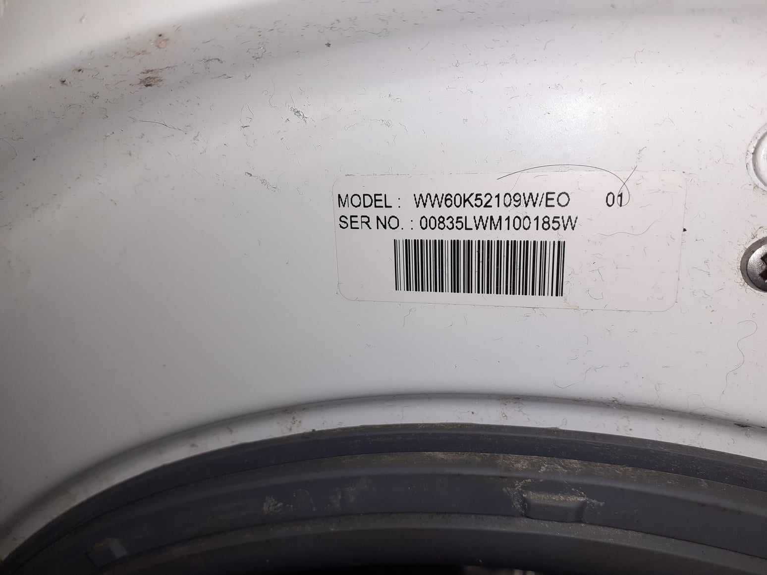 Silnik, przeciwwagi Samsunga WW60k52109W/EO