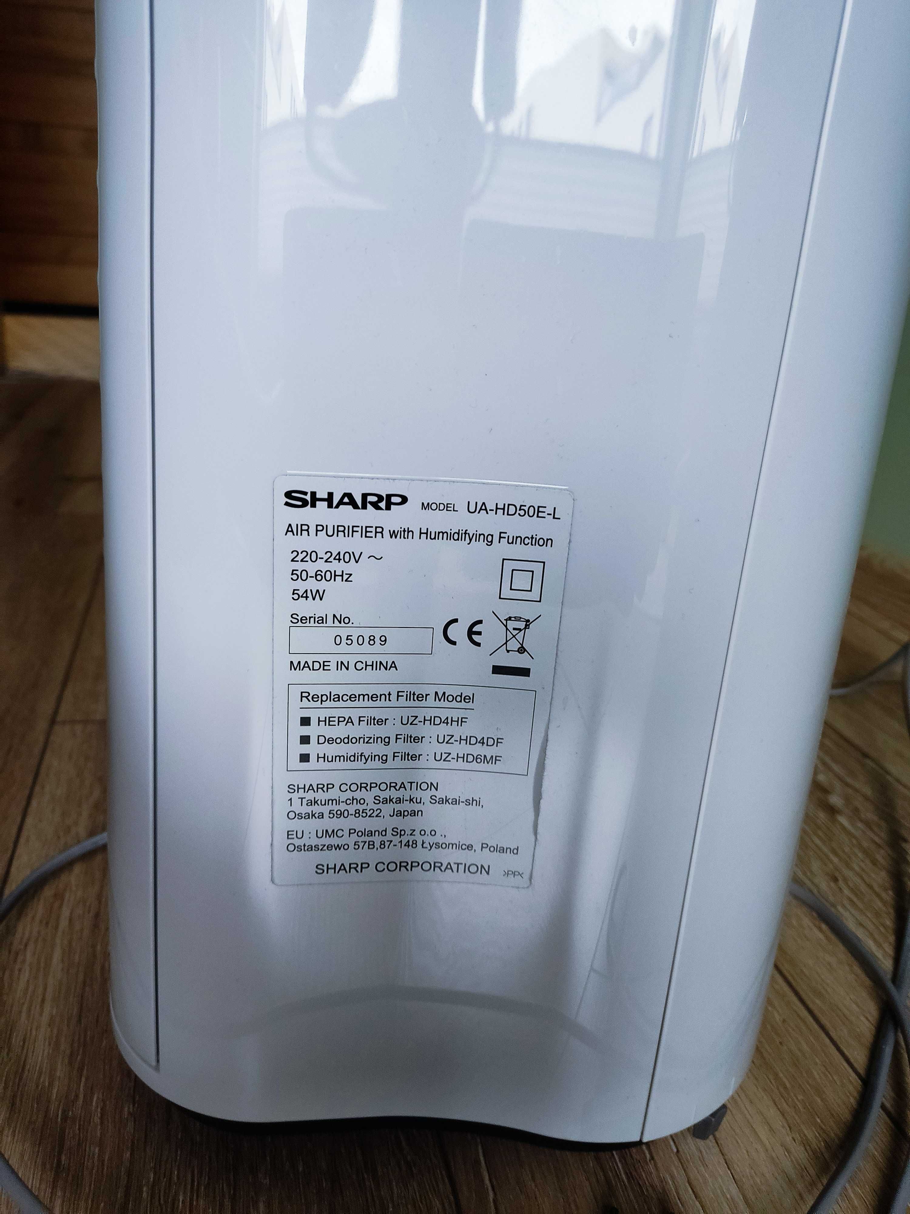 Oczyszczacz powietrza SHARP UA HD50E-L PlasmaCluster