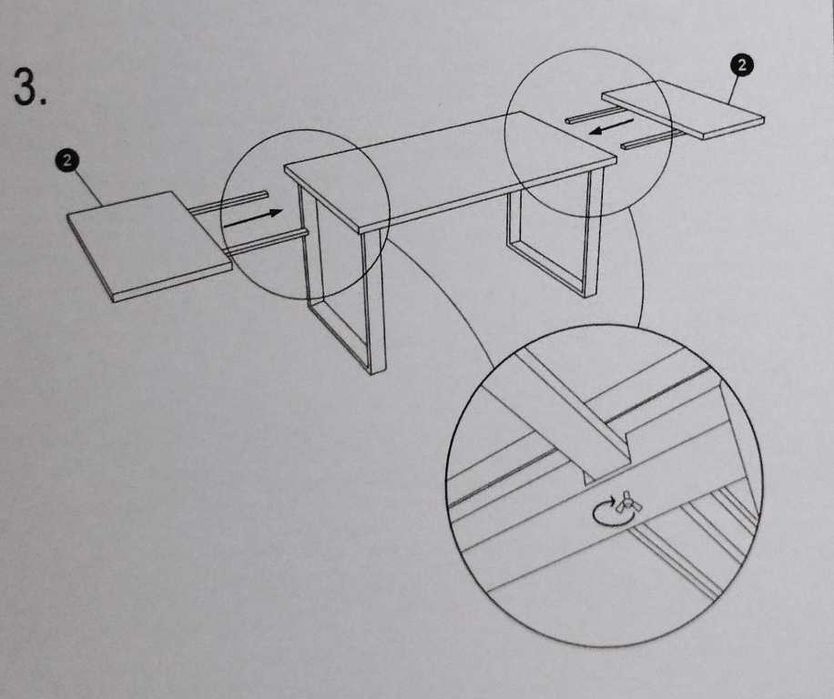 stół rozkładany Loft NILS 140-240/80 Lancelot Artisan Craft Hikora Son