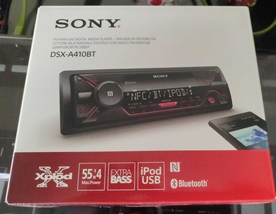 Auto rádio SONY DSX - A410BT (Novo na caixa, nunca usado)