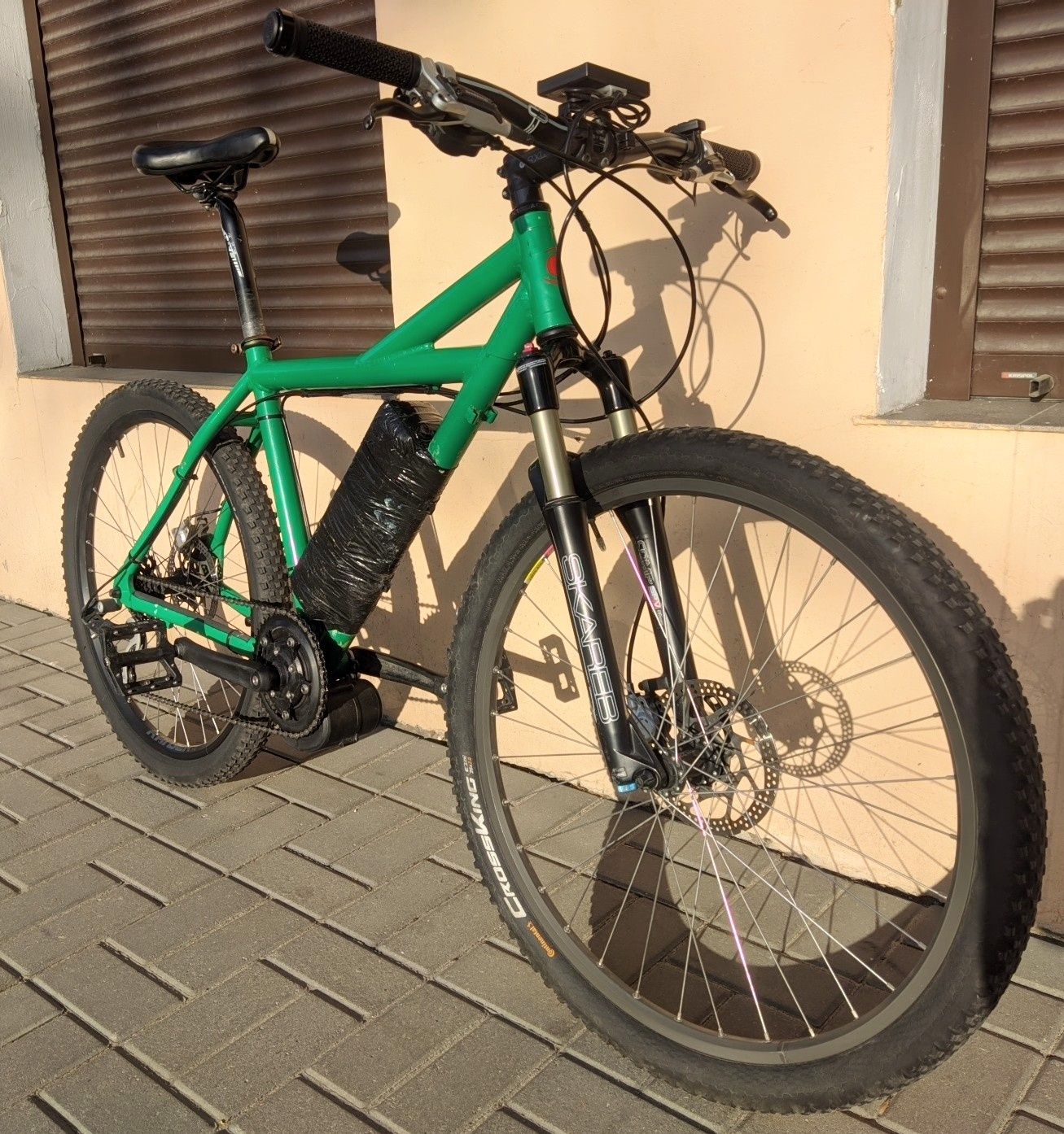 Ebike, rower elektryczny, tsdz2 modyfikowany, Manitou, hydrauliczne