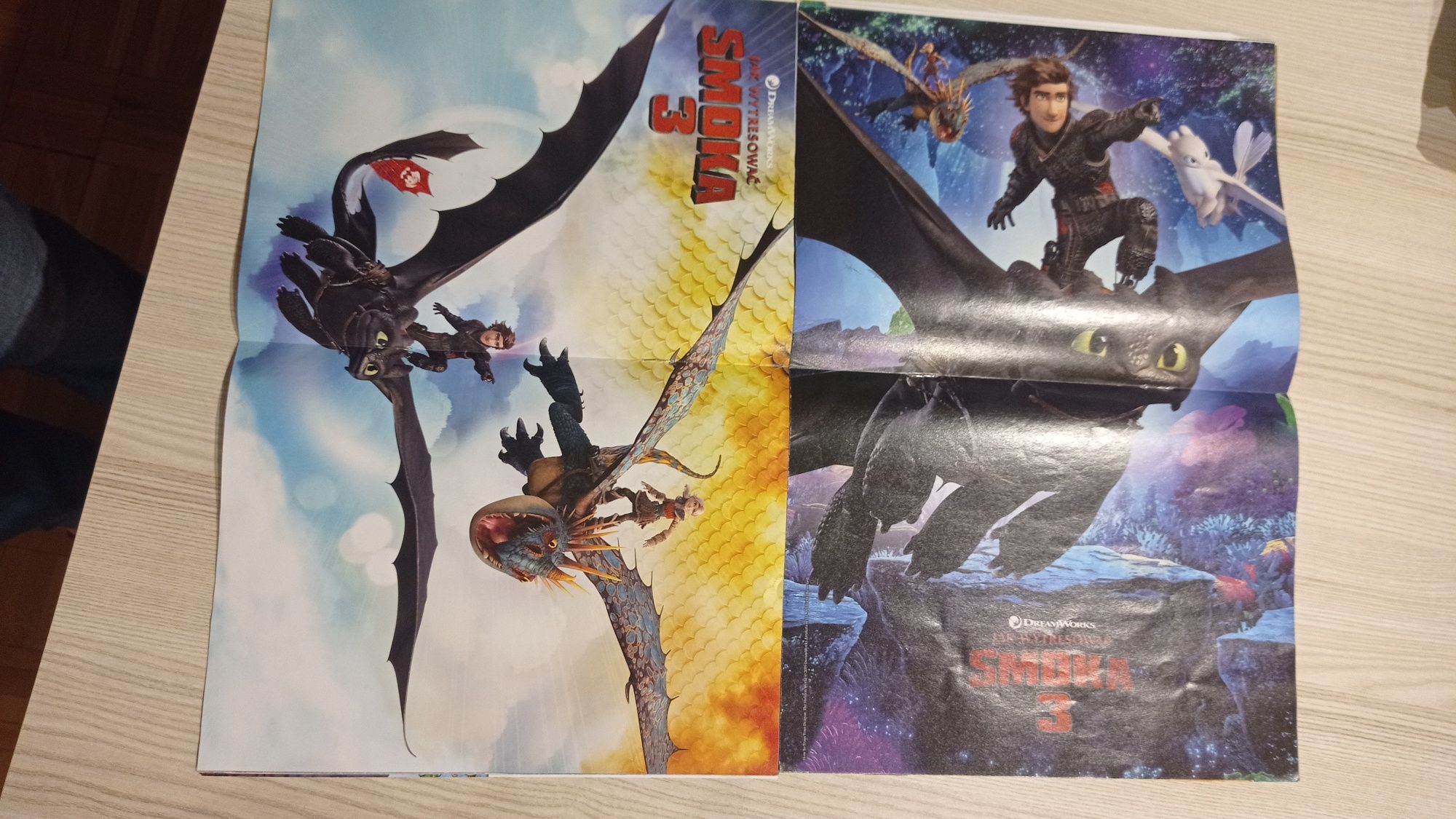 Dwa magazyny komiksy gry plakaty - Jak wytresować smoka 3, The Dragons