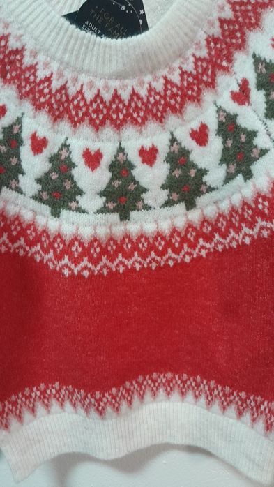 Sweterek świąteczny dziewczęcy marki George