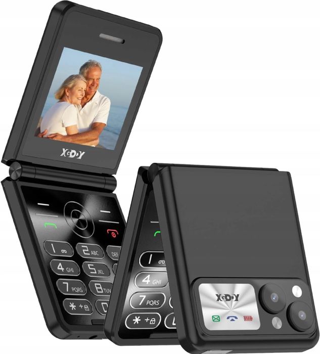 Telefon dla seniora klapka SOS Xgody S200 radio FM