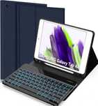 Etui JADEMALL do Samsung Galaxy Tab A8 QWERTY IT Niebieskie