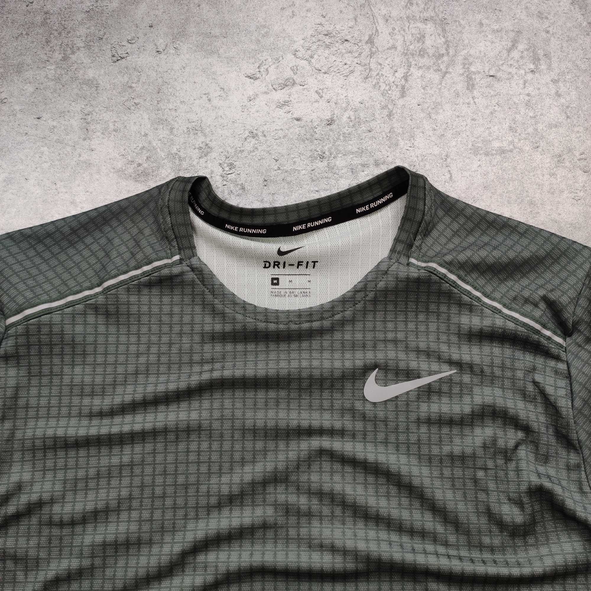 MĘSKA Koszulka Sportowa PREMIUM Szara Dri-Fit Nike Siłownia GYM Active