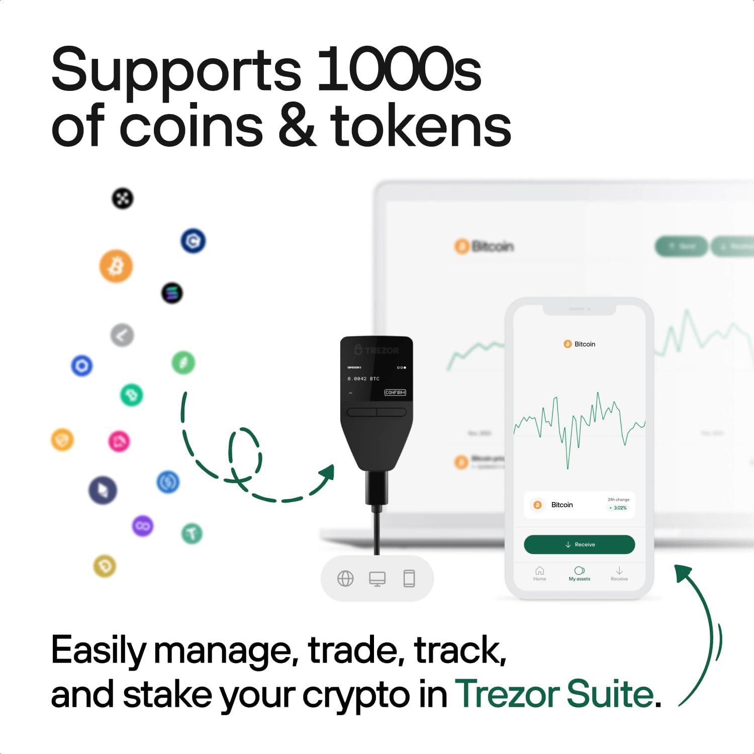 Trezor Safe 3 Cosmic Black апаратний криптогаманець