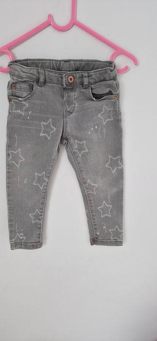 Spodnie dziewczęce jeansowe ZARA r.92