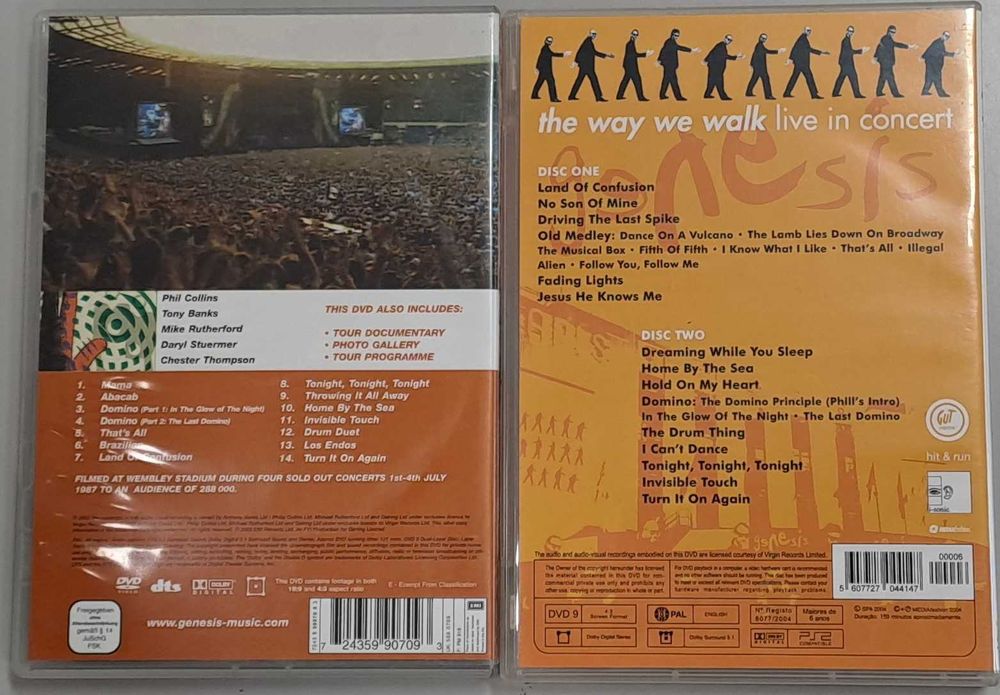 Pack dos Genesis (2 Concertos 3DVD)