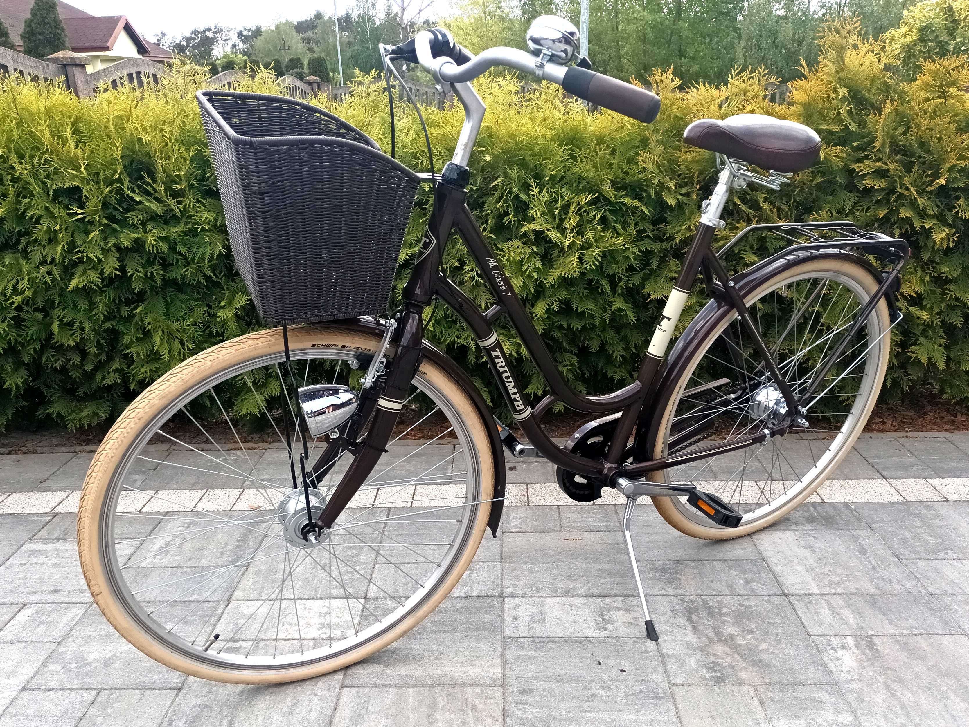 Niemiecki Rower  Damski Triumph Prądnica,LED,Nexus7 Stan Jak Nowy