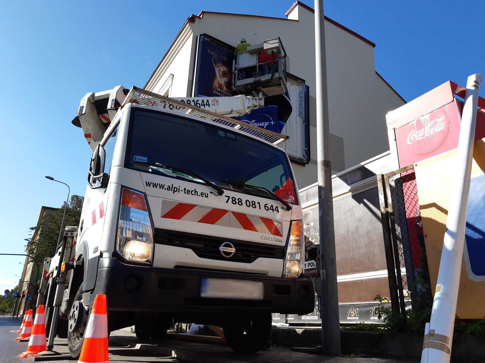 Wynajem podnośnik koszowy, zwyżka 30m 22m- TYCHY