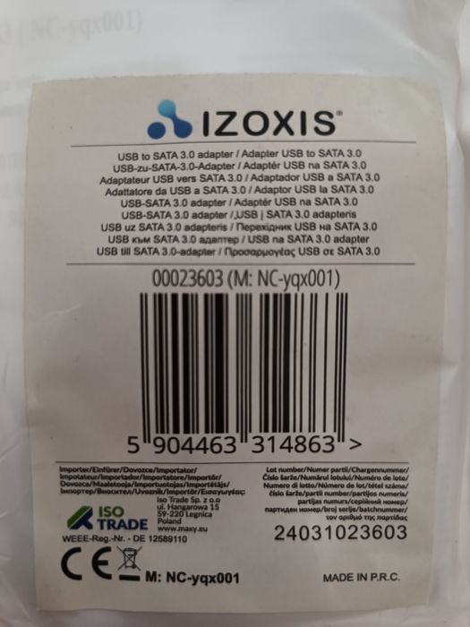 Adapter usb SATA 3.0