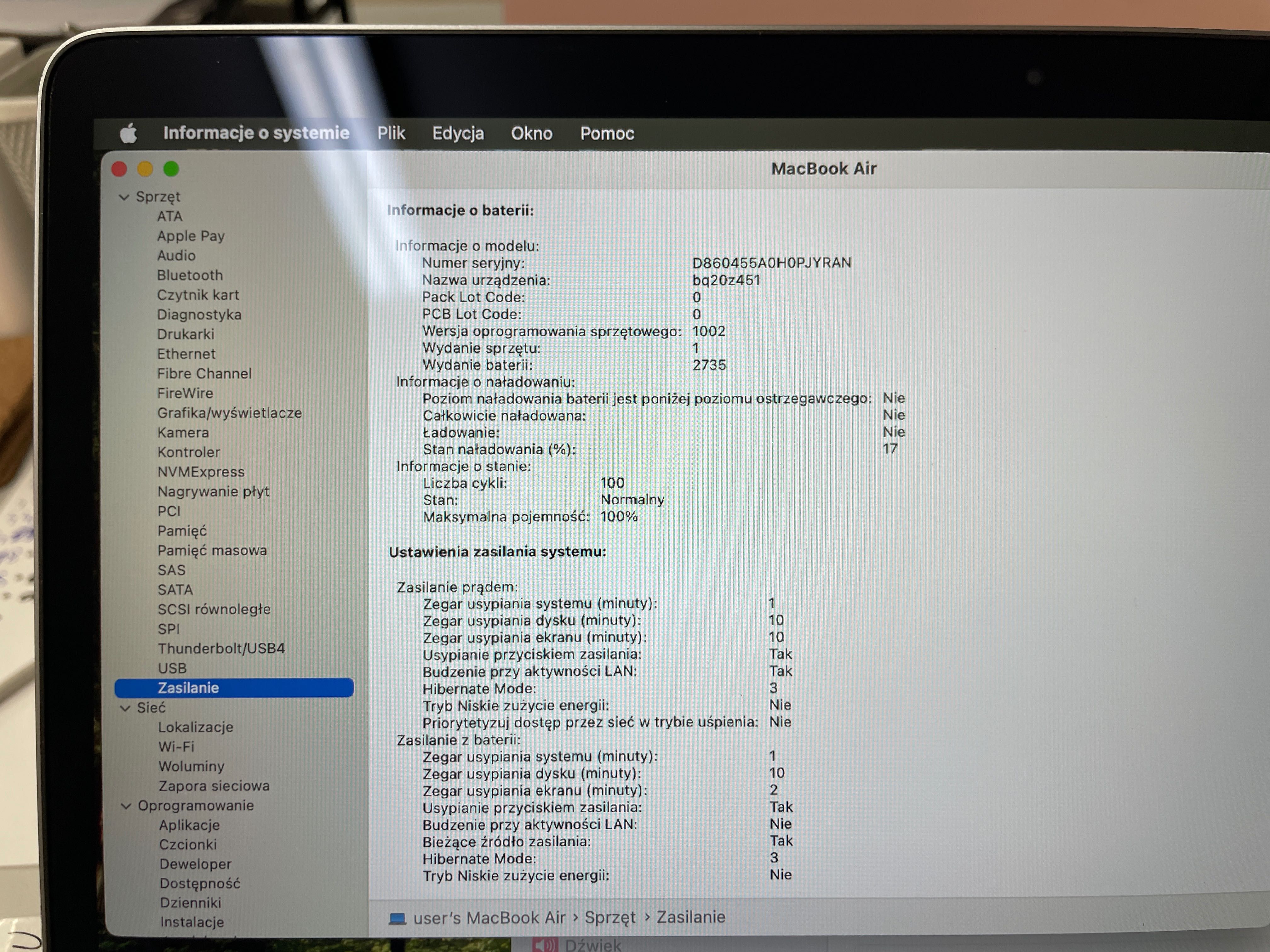 2020 MacBook Air A2337 13" M1 8GB 256GB