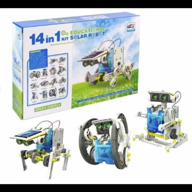 Детский конструктор робот на солнечной батарее Solar Robot Kit 14 в 1