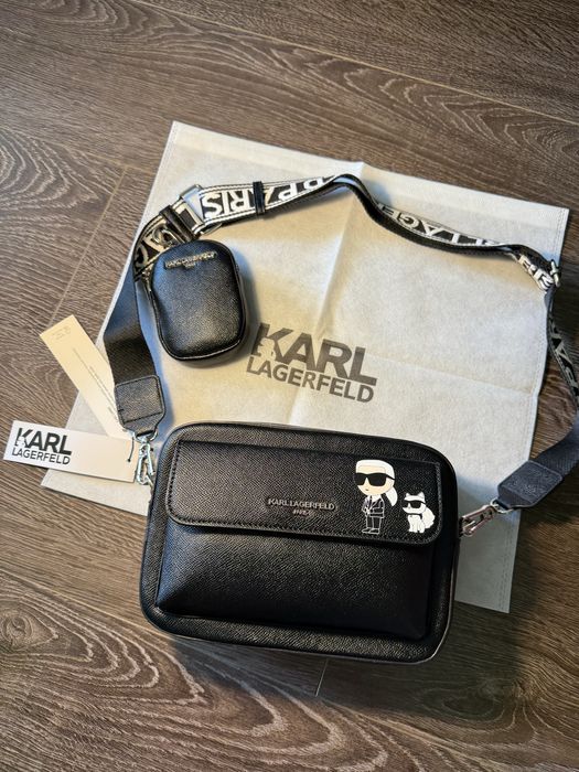 Сумка karl lagerfeld карл лагерфельд кожаная оригинал 100% original