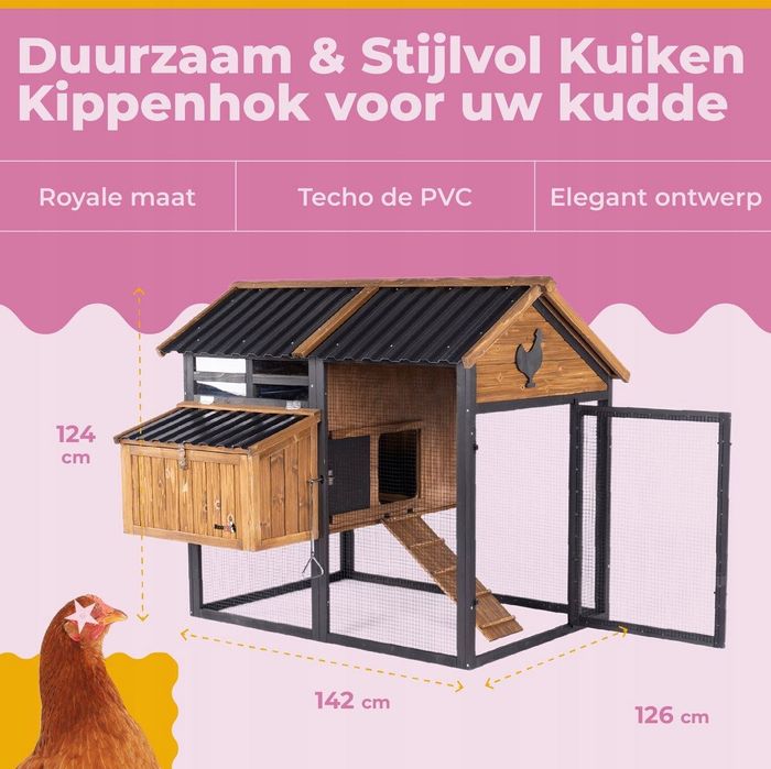 Nowoczesny kurnik z wybiegiem