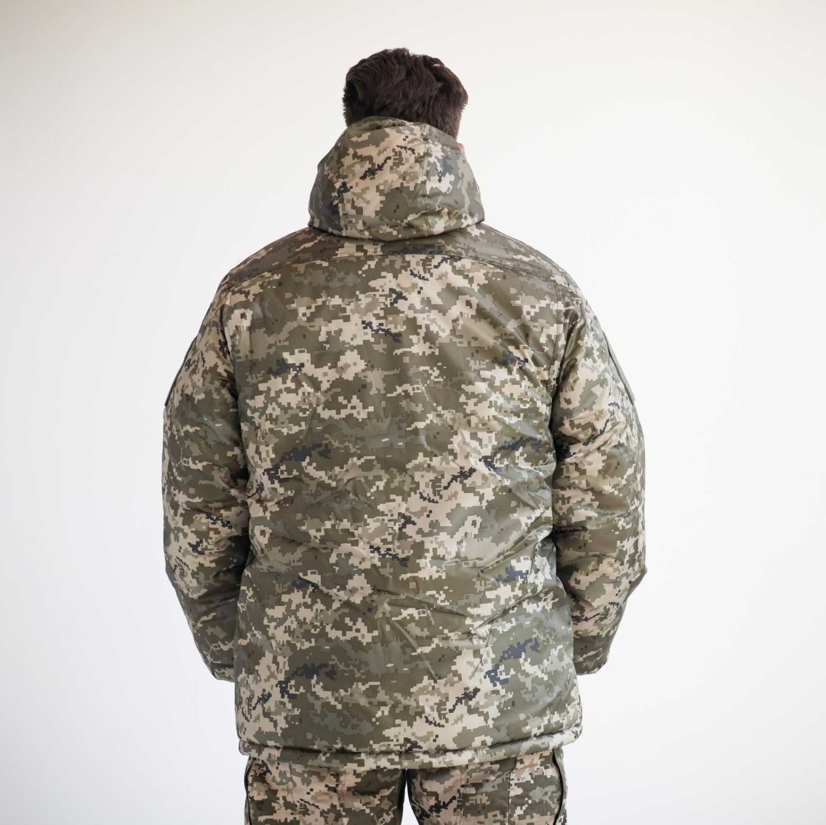 ЗИМОВА військова форма піксель на флісі, штани і бушлат. Зимняя форма