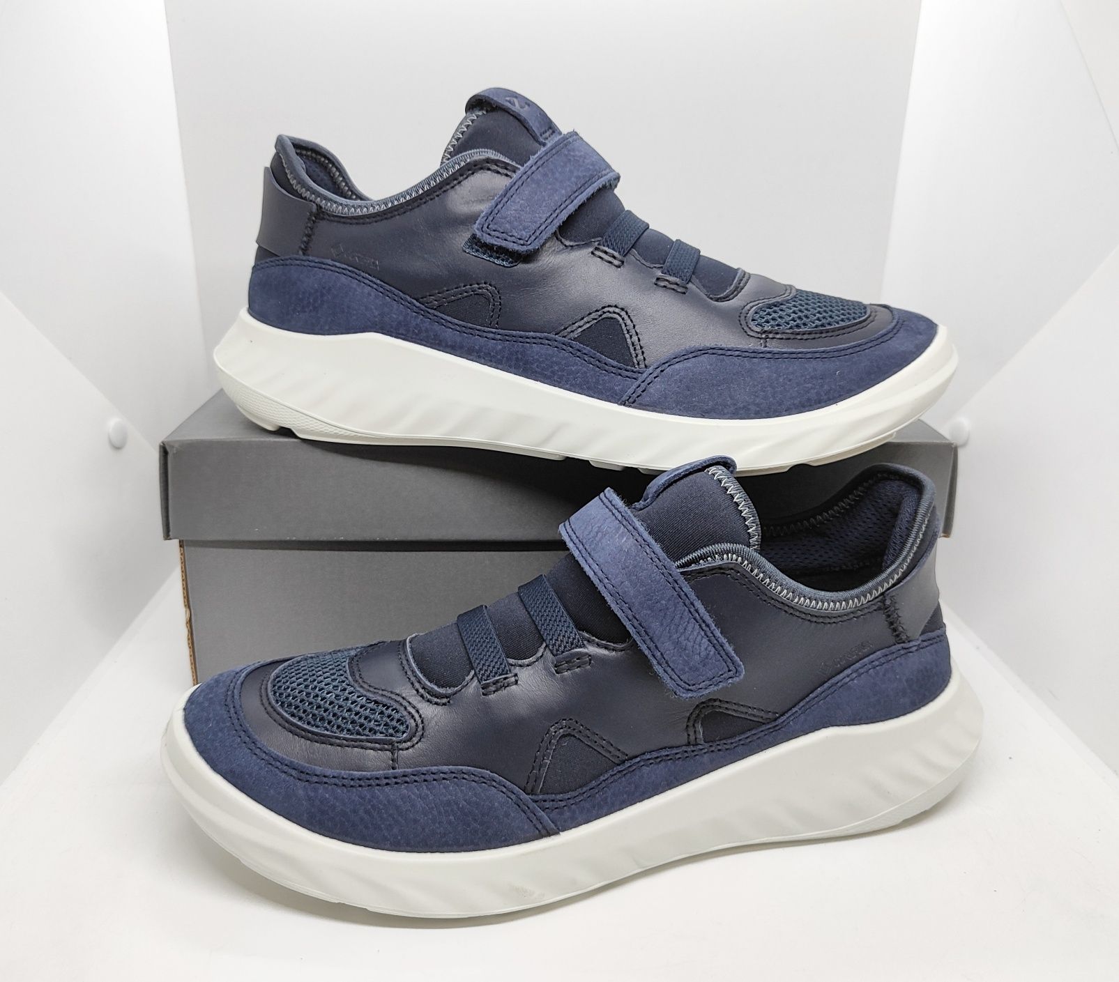 кожаные EU38 24,5см кроссовки Ecco Sp.1 Gore Tex оригинал