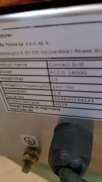 Grill opiekacz ryflowany do hot dog, tortilli,kebab