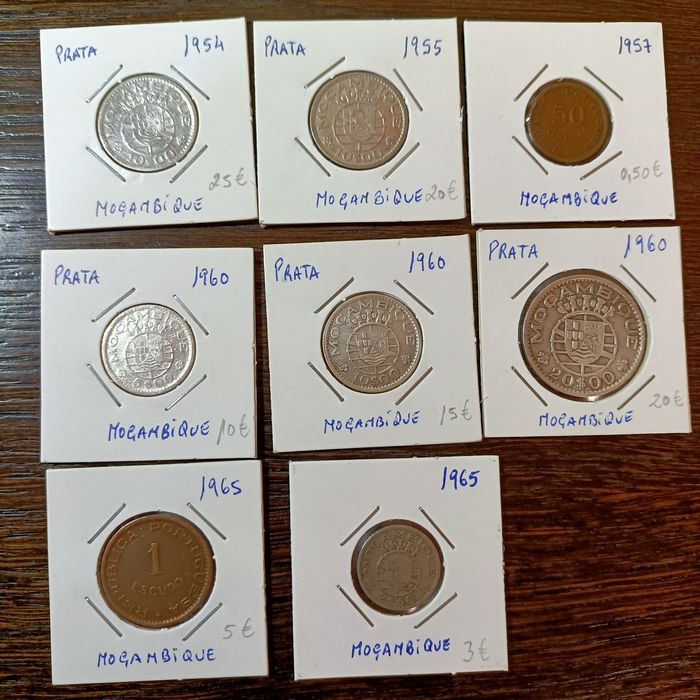 Moedas Moçambique e Angola