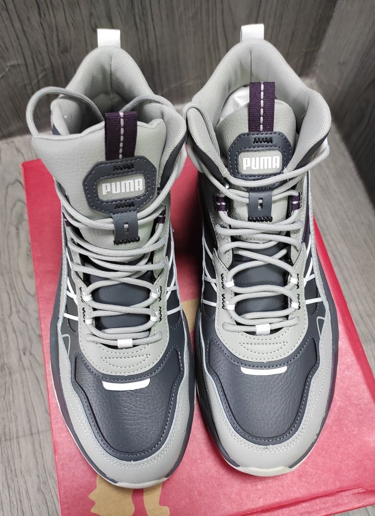 44,5 Puma Trinity mid gray оригінальні шкіряні чоловічі кросовки