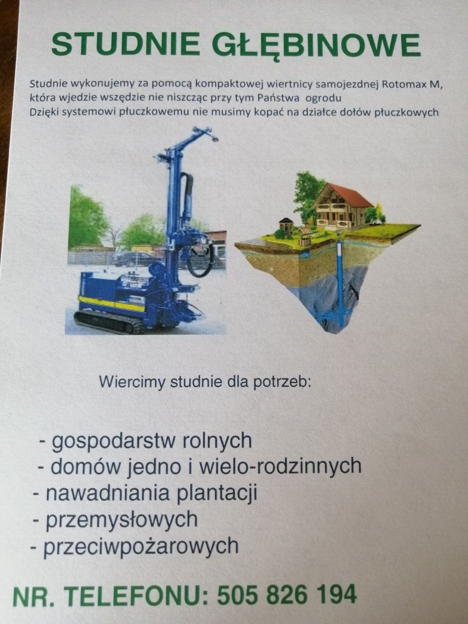 Wiercenie Studni Studnia Głębinowa studnie głębinowe Pompy Ciepła Odwi