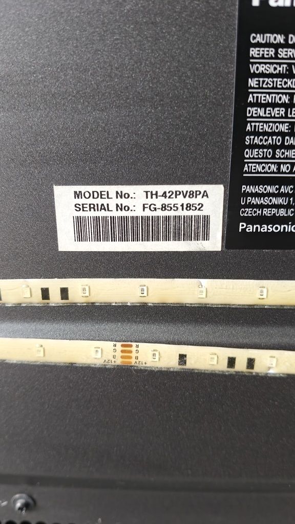 Sprzedam TV Panasonic 42 cale TH-42pv8pa stan b. dobry