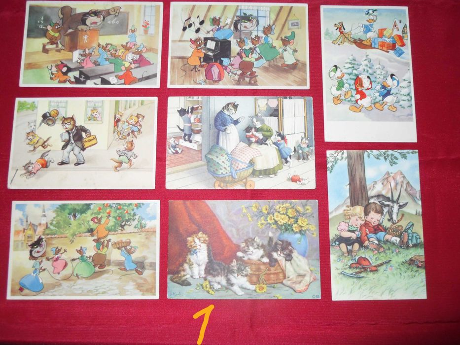 Postais antigos dos anos 50