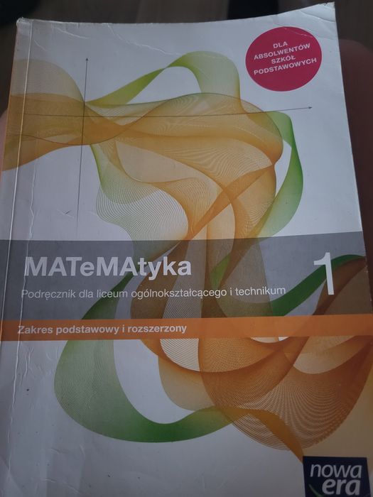 Matematyka 1  szkoła średnia Nowa era