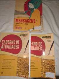 Livro e C.AMensagens 11- Português 11 ano- Caderno atividades+ Manual