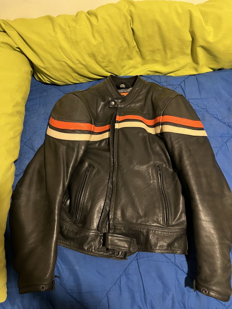 Casaco de moto da casa das peles