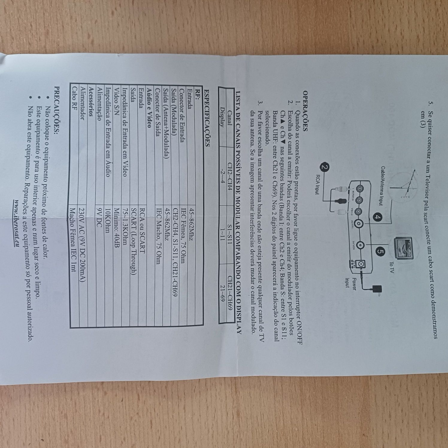 Modulador  de video universal