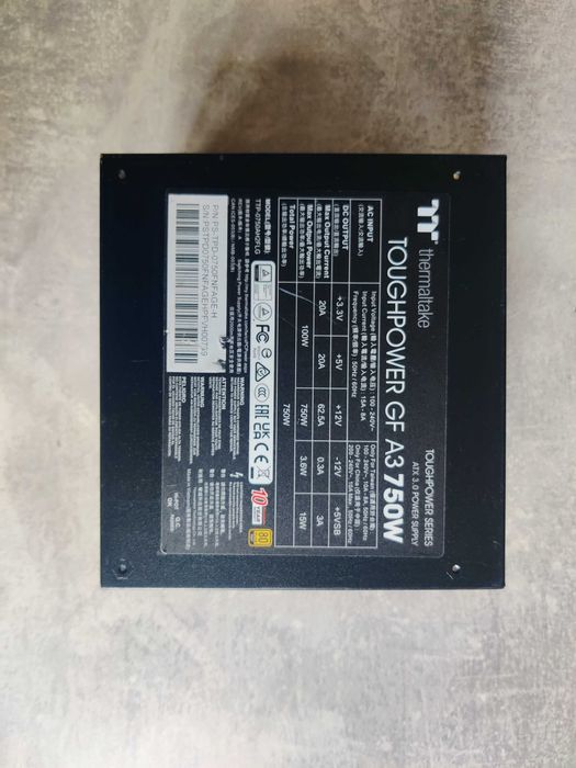 Thermaltake GF A3 750W | Современный Gold-БП для мощных игровых сборок