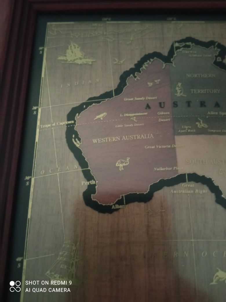 Obrazek mapa Australii