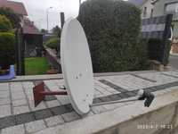 Antena satelitarna z uchwytem i konwerterem ~80cm