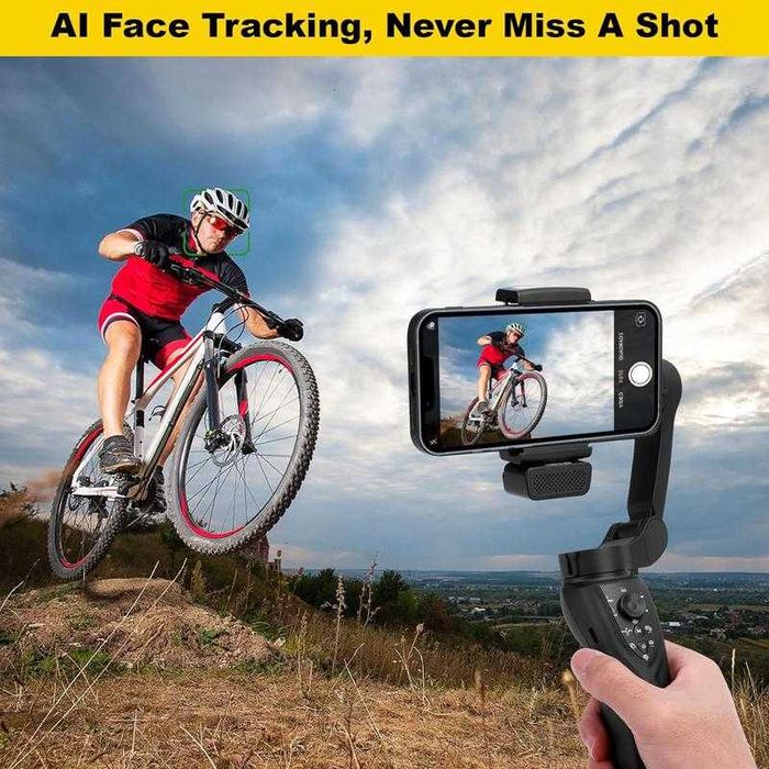 Estabilizador Gimbal F12 - NOVO SELADO! Com IA para Seguimento Facial