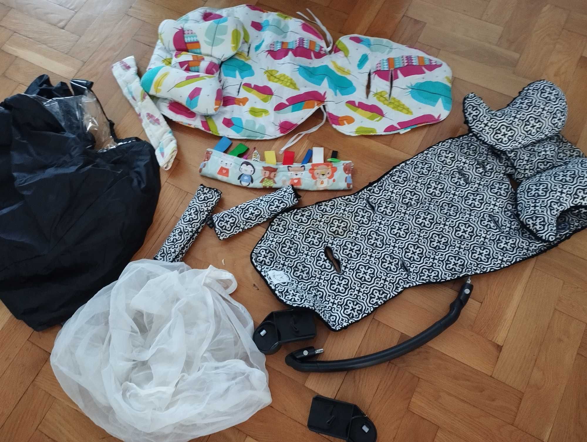 Zestaw akcesoriów do wózka quinny zapp xtra 2 x wkładka baweł. pałąk