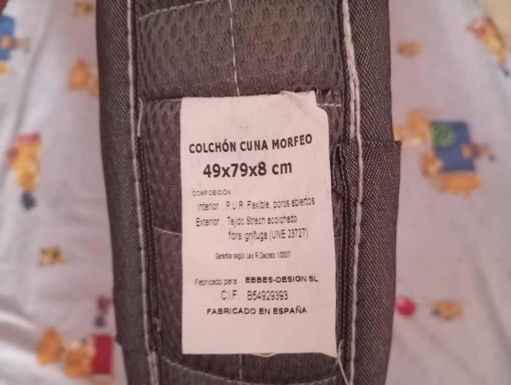 Colchao bebé Viscoelástico Aloe Vera