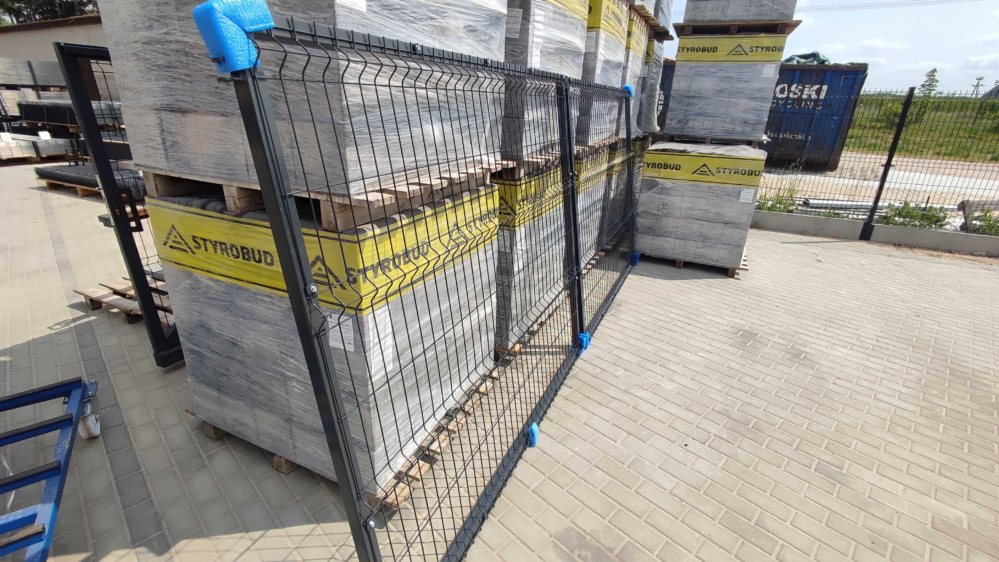 Brama skrzydłowa panelowa 3D GRAFIT 7016 wys. 143cm