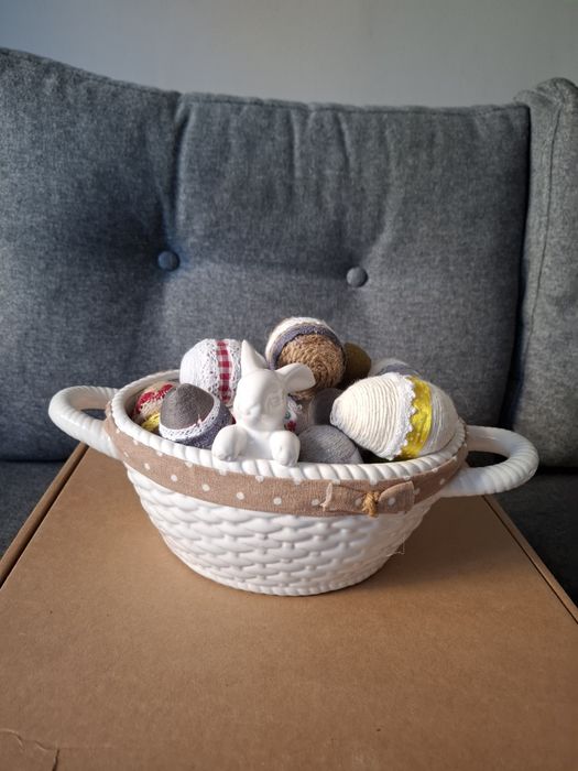 Ceramiczny koszyczek wielkanoc  miska