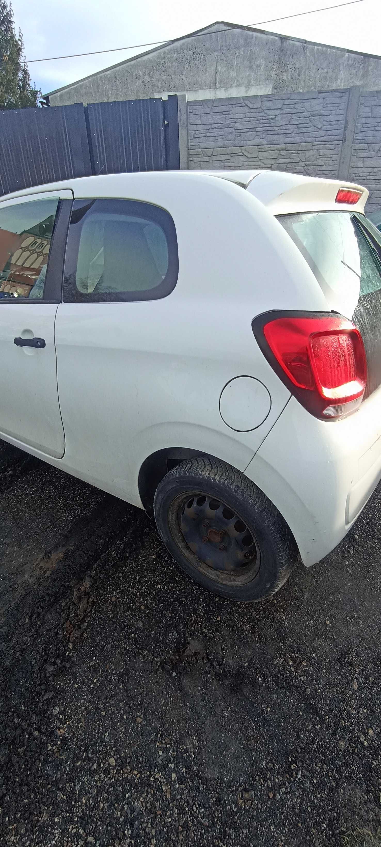ćwiartka tył błotnik  citroen c1 II 3D 1.0 vti 69 km lak kwd biały