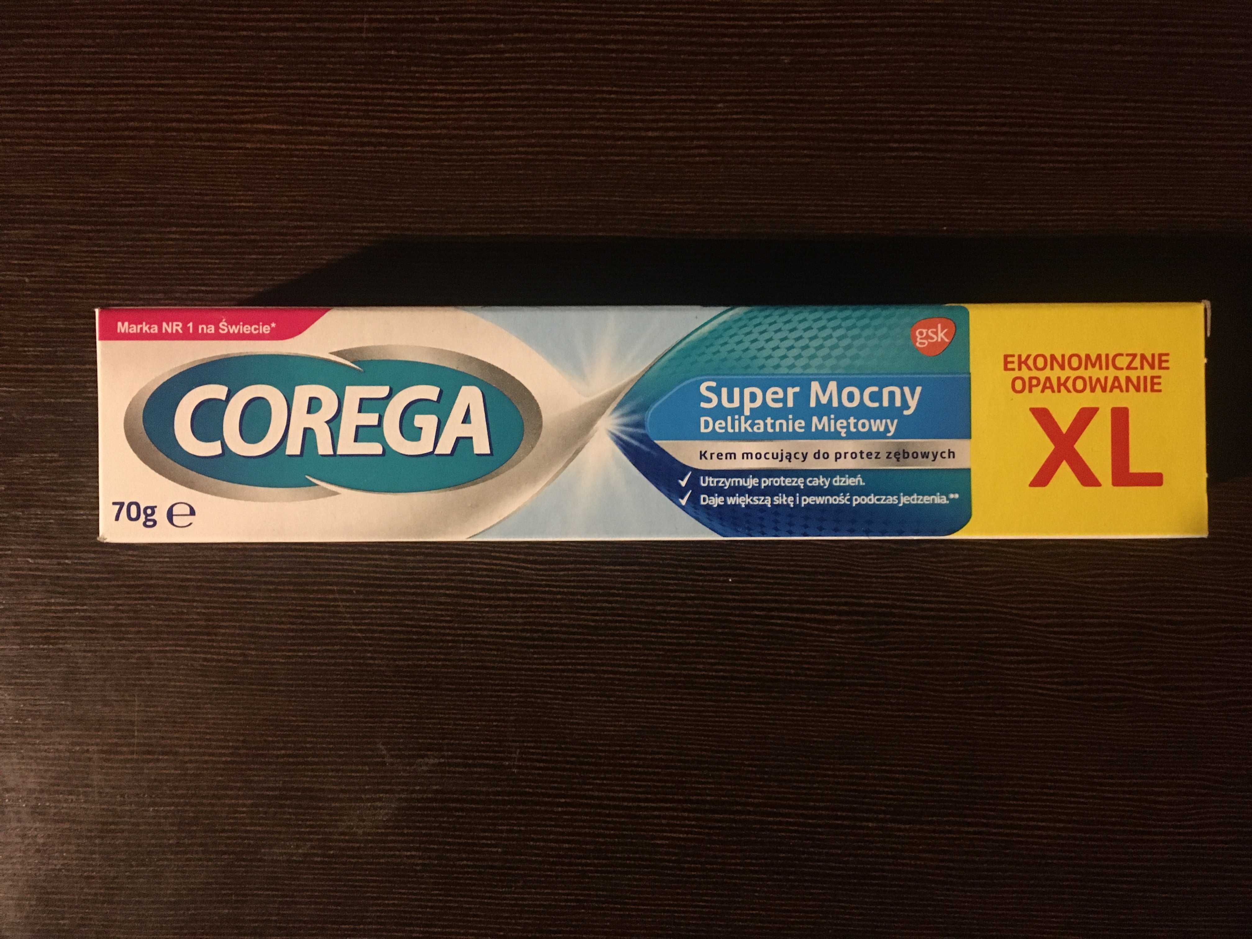 COREGA 70g Kremy mocujące do protez zębowych - Delikatna Mięta