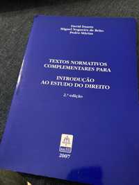 Textos normativos complementares para introdução ao Estudo do Direito