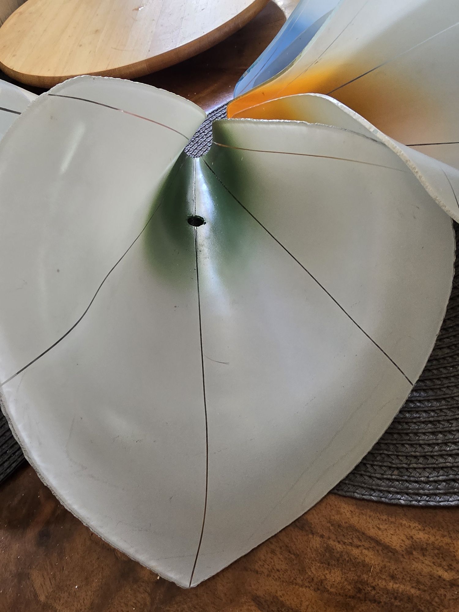 Klosze lampa żyrandol PRL retro