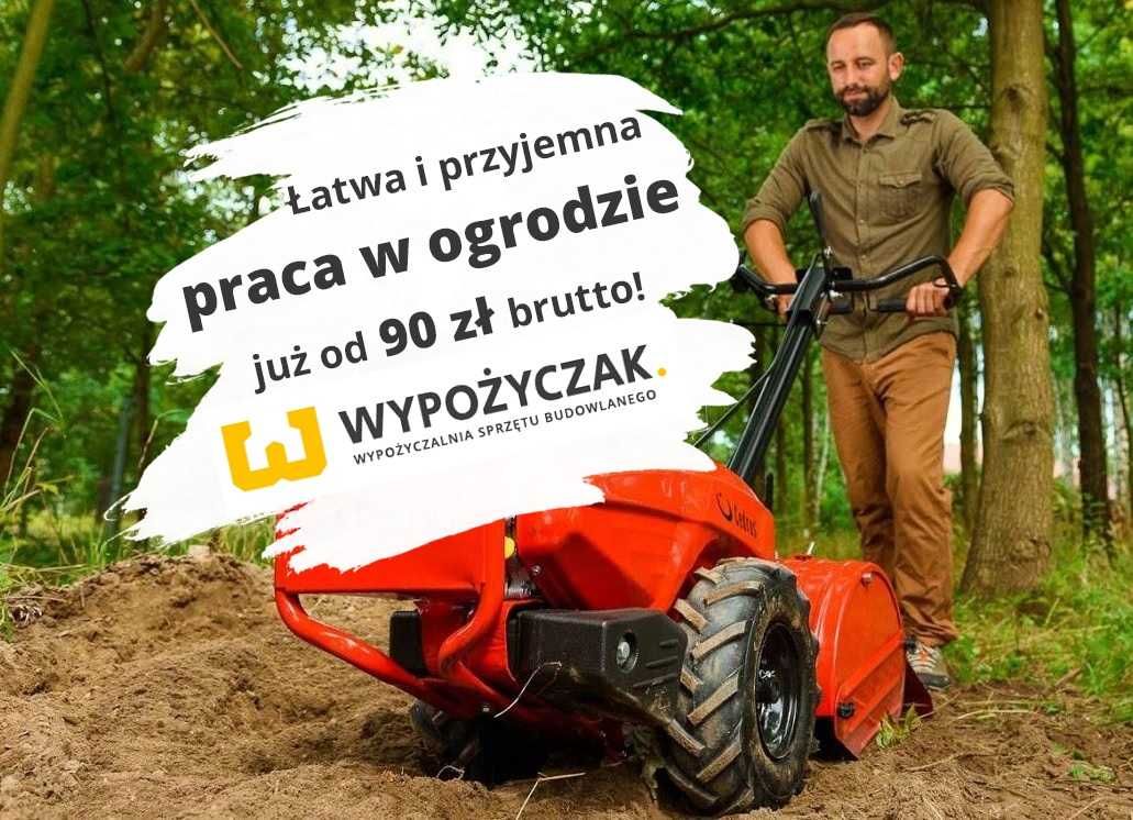 Glebogryzarka spalinowa z napędem / wertykulator / aerator - WYNAJEM