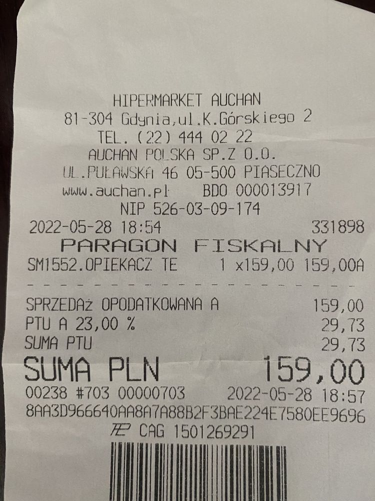 Opiekacz Tefal SM 1552