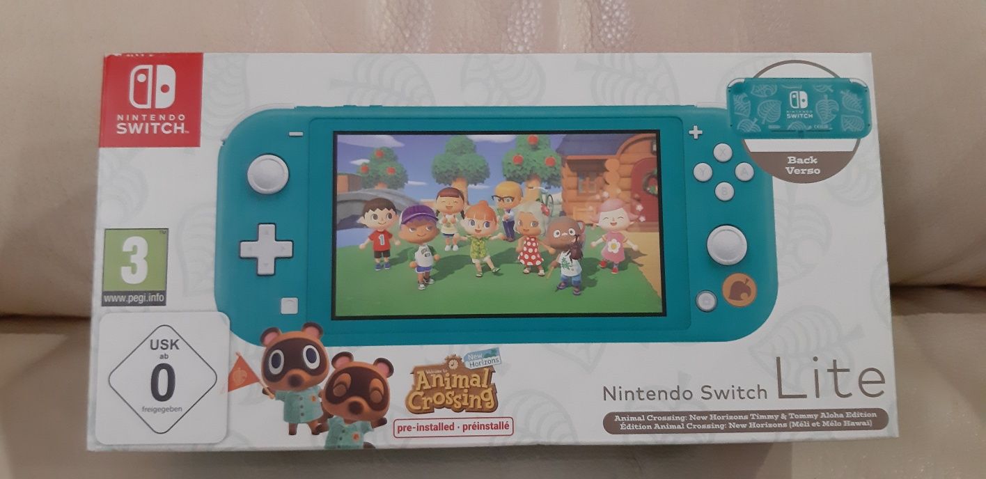 Konsola NINTENDO Switch Lite Turkusowa  + Animal Crossing