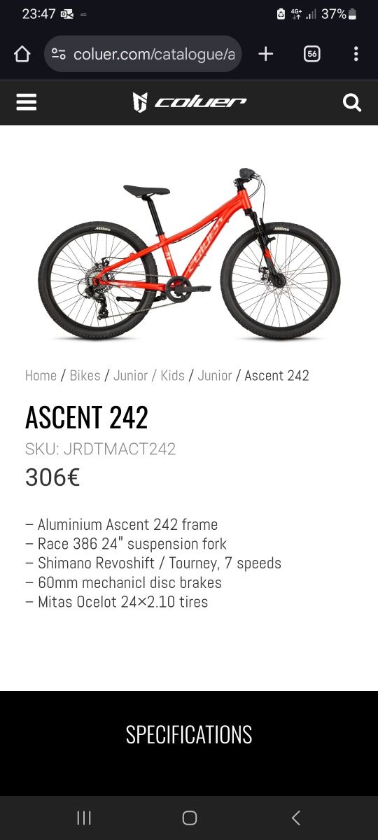 Bicicleta Coluer roda 24